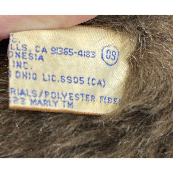 Vintage 1988 Bravo Applause Chimpanzee 17” Realistic Brown Stuffed Plush Monkey - Picture 7 of 12